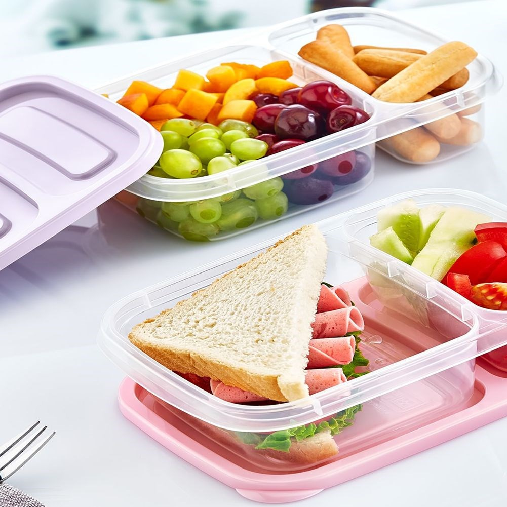 Pojemnik na żywność dzielony 2 częściowy lunchbox 750 ml Bagażownia pl