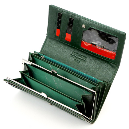 Portfel damski skórzany PIERRE CARDIN 07 SHINY 100 Czarny