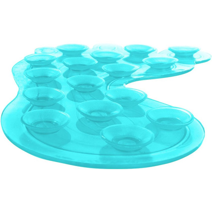 Podkładki antypoślizgowe z przyssawkami stopy niebieskie zestaw 4 szt.