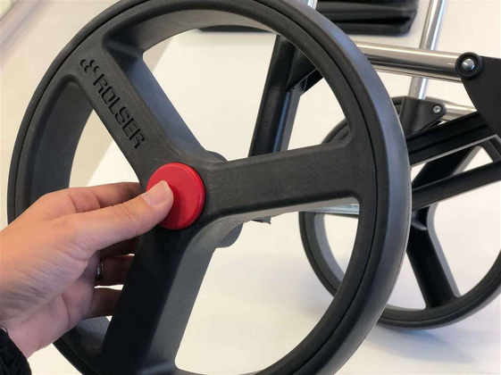 Wózek na zakupy Rolser I-Max Logic RSG Star Mandarina SKŁADANY DUŻE KOŁA