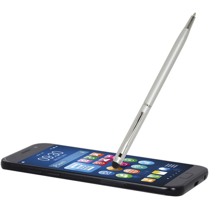 Ore aluminium ballpoint pen with stylus (blue ink)
