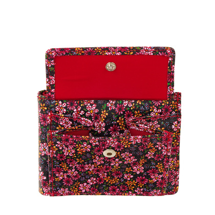 Mały portfel skórzany BajuBaj czerwony PD1055Cs82 RFID