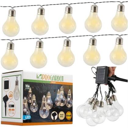 Girlanda solarna ogrodowa lampki LED ogrodowe wiszące żarówki sznur łańcuch świetlny