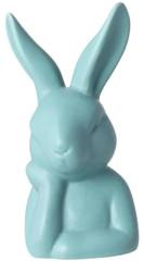 Królik ceramiczny matowy zielony duży