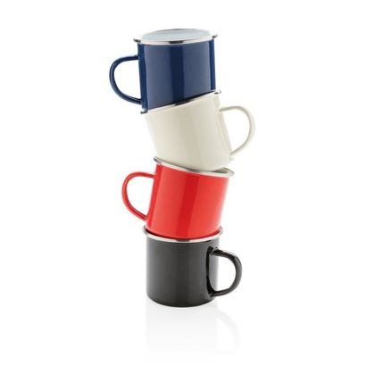 Emaliowany kubek 350 ml UPOMINKARNIA Beżowy