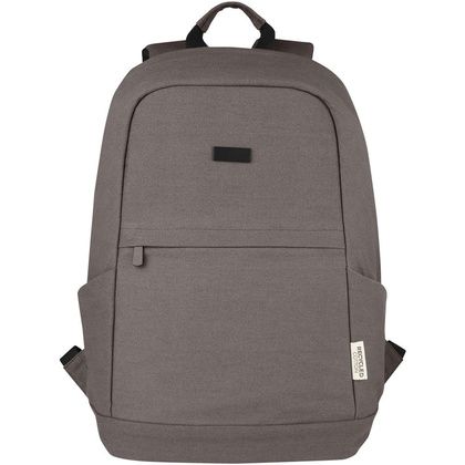 Joey 15,6-calowy plecak na laptopa z płótna z recyklingu z certyfikatem GRS o pojemności 18 l