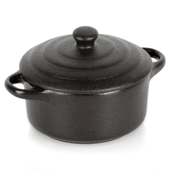 Miseczka do zapiekania porcelanowa z pokrywką 150 ml