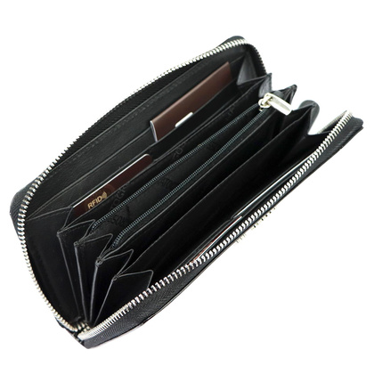 Portfel Damski Skórzany Mato Grosso 0833-602 RFID Czarny