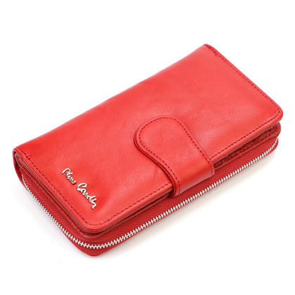 Klasyczny skórzany portfel damski Pierre Cardin 