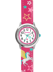 CLOCKODILE Różowy zegarek dla dziewczynek JEDNOROŻEC