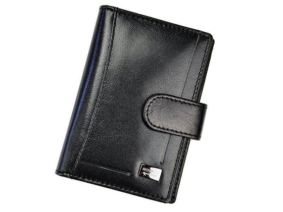 Eleganckie skorzane etui na karty i dokumenty