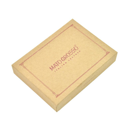 Mały portfel męski skórzany 0728/17 60RFID Brązowy