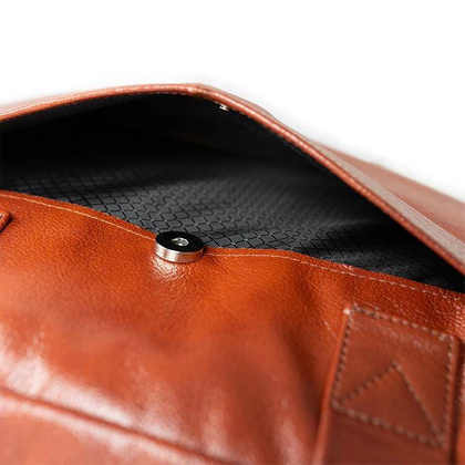 Skórzana torba męska na ramię laptopa 15,6" brązowa - Pavone Nero Bergamo 2423 BR