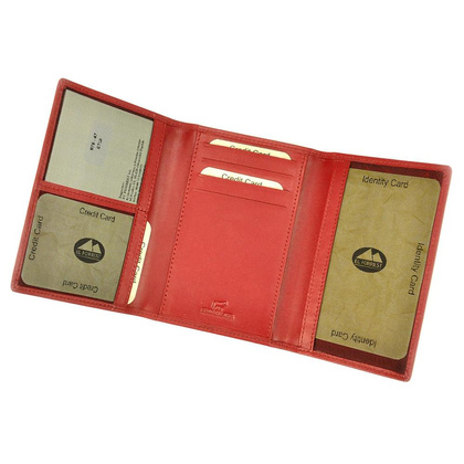 Etui na dokumenty skórzane 879-47 RFID Czarny