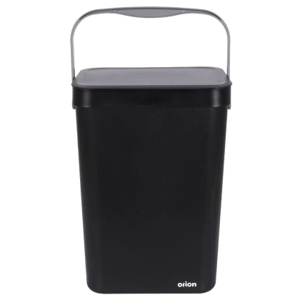 Kosz na śmieci odpady zawieszany na drzwi szafki czarny 10 l