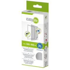 Moskitiera na okno 130 x 150 biała poliester + taśma rzep