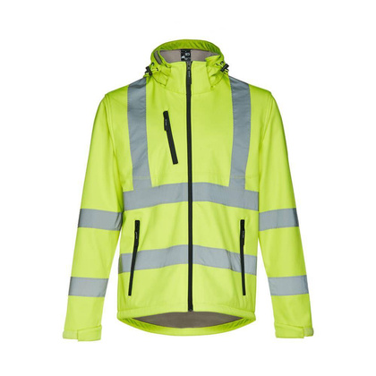 THC ZAGREB WORK. Kurtka softshell o wysokiej widoczności (unisex)