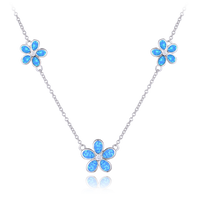 srebrny || niebieski