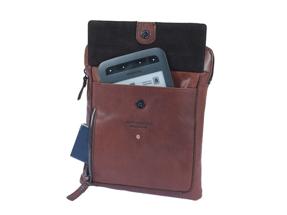 Torba listonoszka Aeronautica Militare Vintage brąz