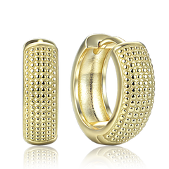 MINET Eleganckie pozłacane srebrne kolczyki