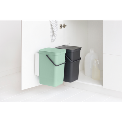 Kosz szafkowy Sort&Go 2x16l Jade Green/ Grey 214462