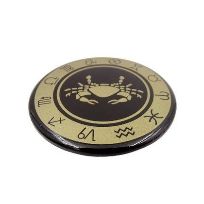 Rak - znak zodiaku - magnes. Śr. 6cm; metal emaliowany