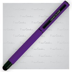 Pióro kulkowe touch pen, soft touch PIERRE CARDIN Celebration Fioletowe