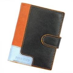Skórzany męski portfel Polo Club 1223 PL04 czarny