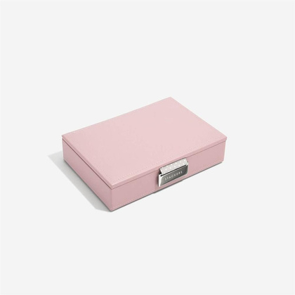 Szkatułka na biżuterię Stackers mini różowo-szara z pokrywką