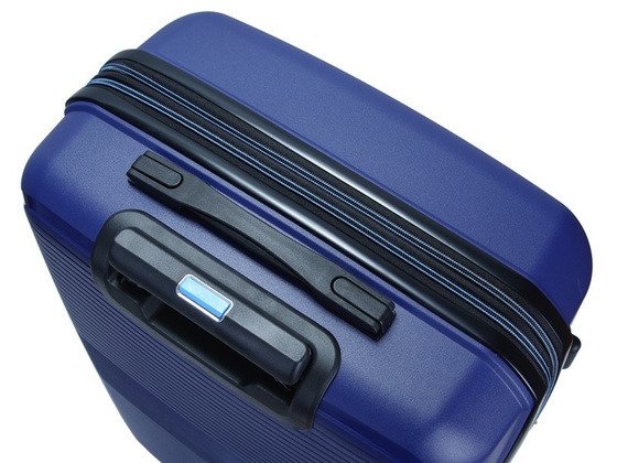 Walizka DIELLE 180 4k 67 cm granatowa PP z poszerzeniem