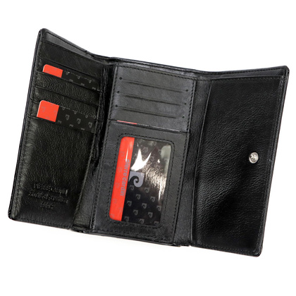 Portfel damski skórzany PIERRE CARDIN 07 SHINY 108 Fioletowy