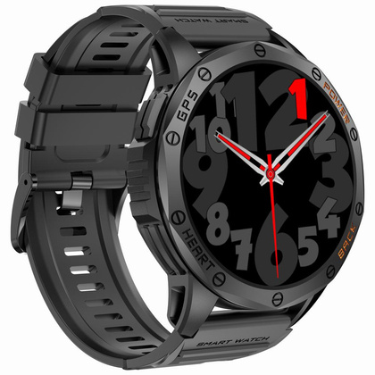 SMARTWATCH MĘSKI GRAVITY GT24-1 - LATARKA, DODATKOWY PASEK  (sg033a)