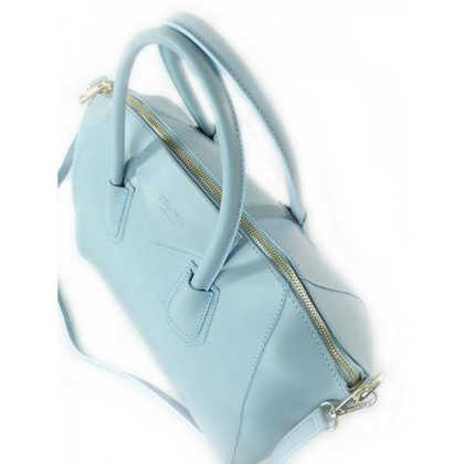 KUFEREK  VERA PELLE  BABY BLUE TOREBKA SKÓRZANA   P1BB