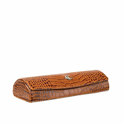 Etui na okulary Canaletto z naturalnej skóry na wzór krokodyla ED107s262