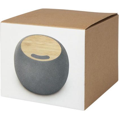 Ecofiber głośnik Bluetooth® z bambusa/RPET i bezprzewodowa ładowarka indukcyjna