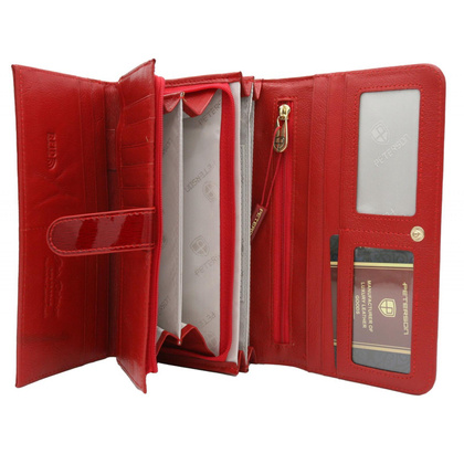 Portfel damski skórzany PELLUCCI PTN 421077-SH-1 fioletowy