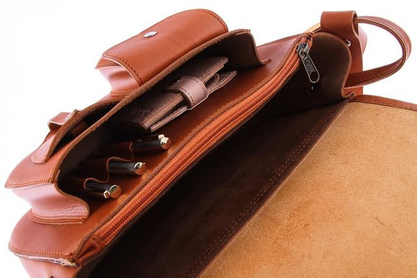 Listonoszka duża torebka KEMER VOOC Vintage P27 Naturalna