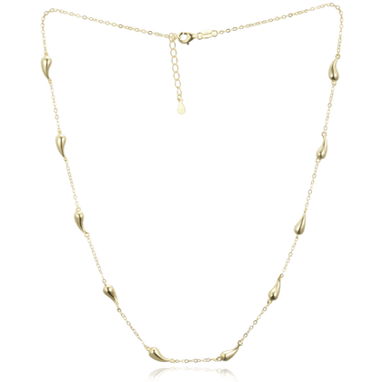 MINET Pozłacany srebrny naszyjnik z kroplami