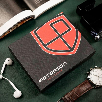 Meski portfel ze skory naturalnej