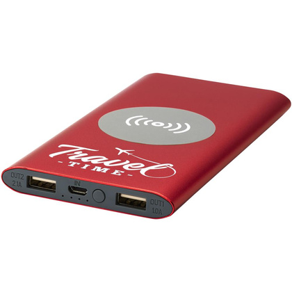 Juice bezprzewodowy powerbank, 8000 mAh Czerwony