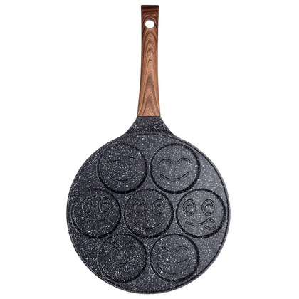 Patelnia do jajek granitowa 7 otworów BLACK&WOOD 26 cm