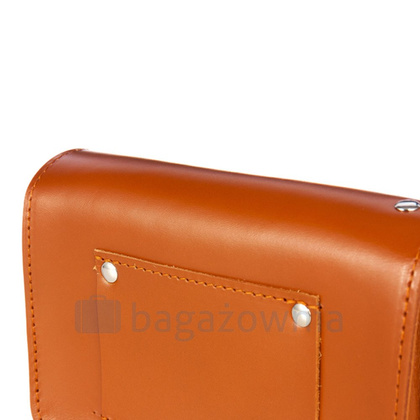 BIG SASZETKA SKÓRZANA DO PASKA KEMER VOOC Vintage P111 BEŻOWA