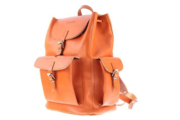 Ogromny plecak skórzany KEMER VOOC Vintage P40 Brązowy