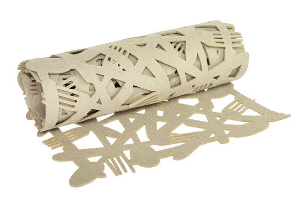 Bieżnik filcowy szary