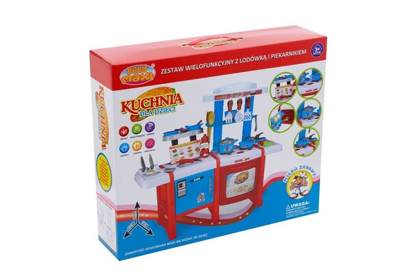 Kuchnia dla dzieci FUNFIT KIDS Czerwono Niebieska