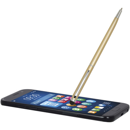 Ore aluminium ballpoint pen with stylus (blue ink)