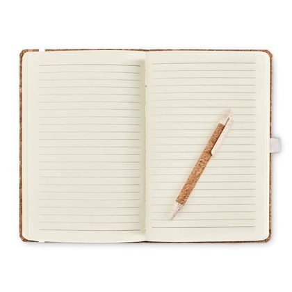 Notatnik A5, długopis z korka KEMER