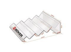 Stojak akrylowy Boker na 4 noże, płaski