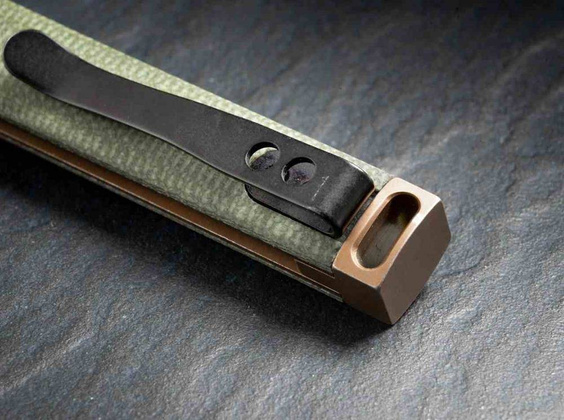 Nóż Böker Plus Kaizen Green Canvas Micarta