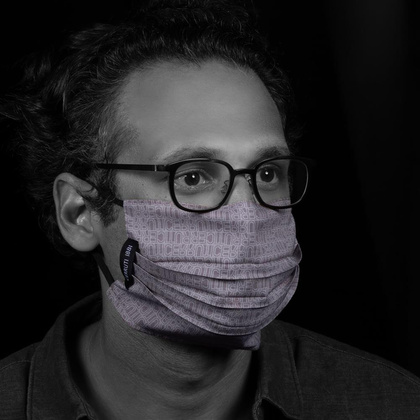 Maseczka ochronna Byron Light Grey